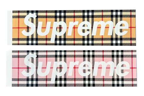 supreme burberry box logo stockx|supreme Burberry logo.